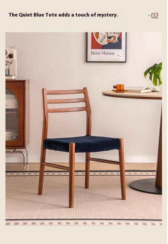 Set 4 pcs Beech Solid Wood Retro Style Dining Chair