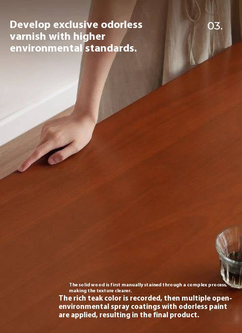 Tulipwood Solid Wood Retro Dining Table