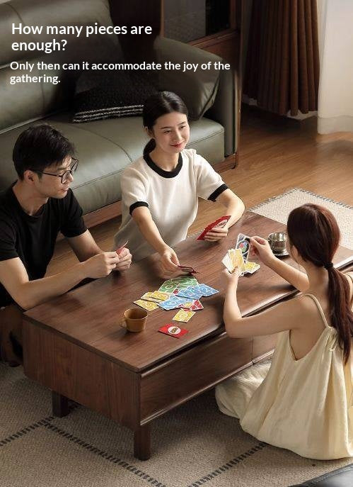 Black Walnut Solid Wood Modern Coffee Table