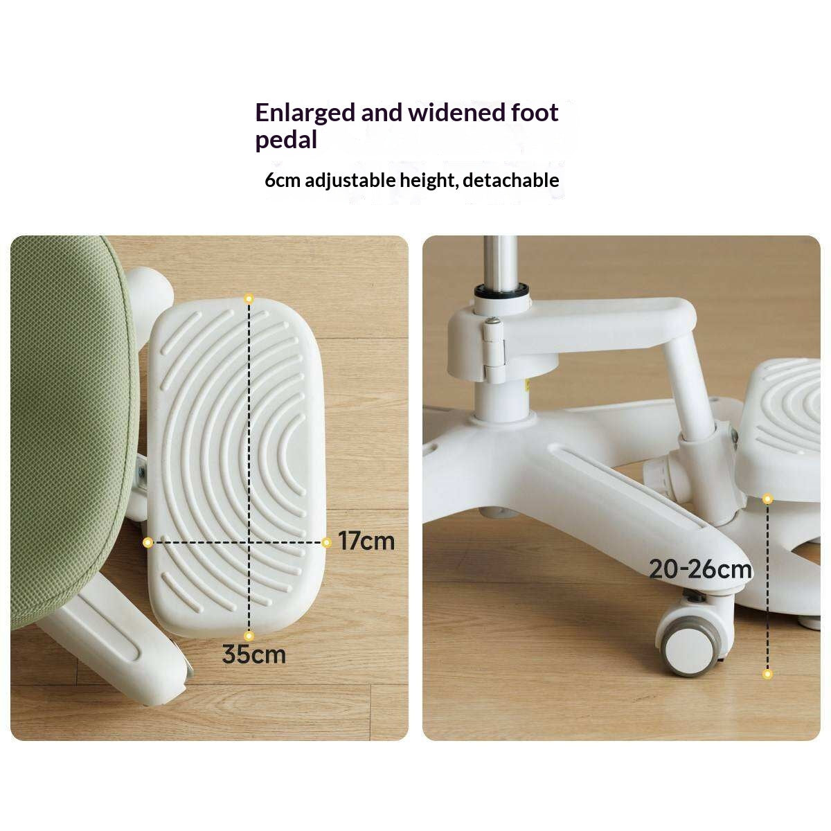 Kids Adjustable Swivel Study Chair with Footrest