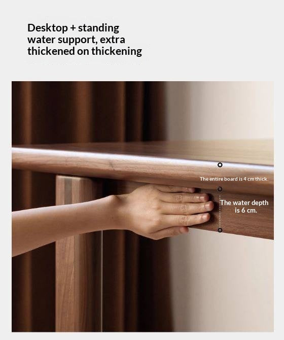 Black Walnut, Oak Solid Wood Large Board Dining Table