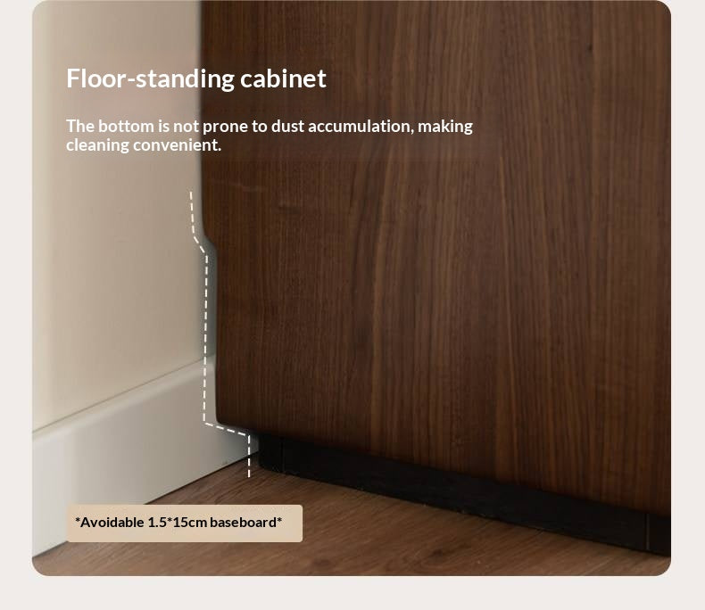 Black Walnut, Sandalwood Solid Wood Italian Light Luxury Bookshelf