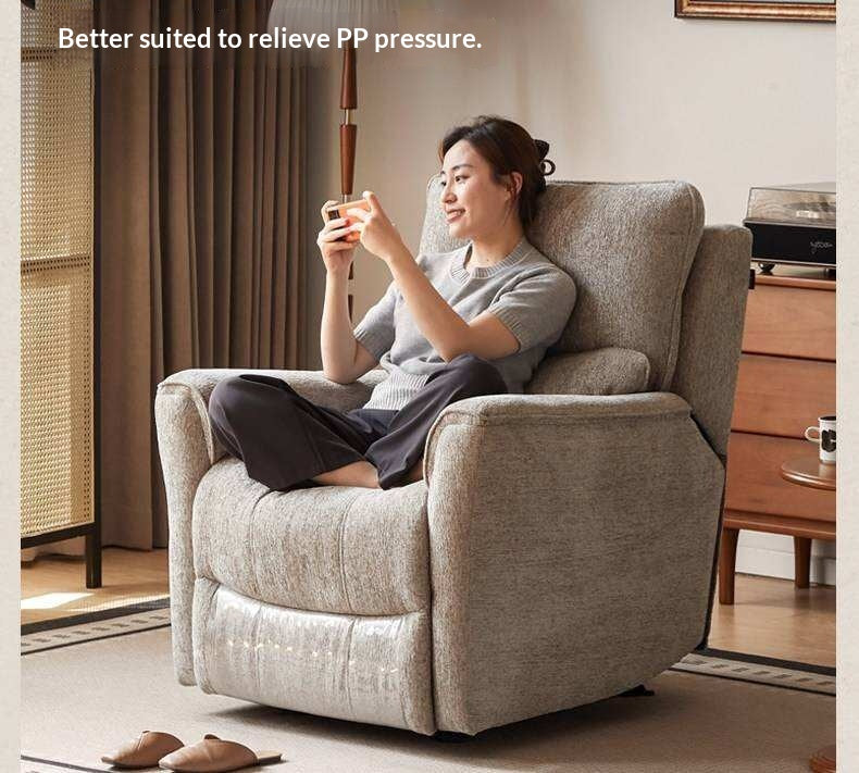 Functional Electric Reclining Chair genuine leather, fabric