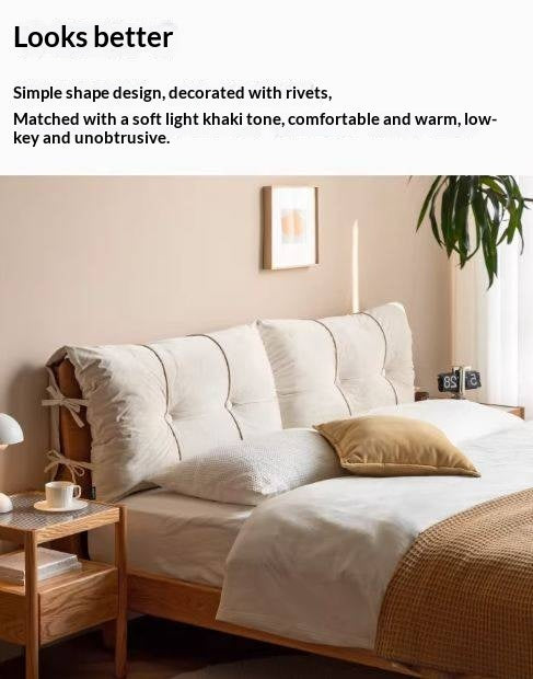 Modern Minimalist Headboard Pillow with Large Backrest