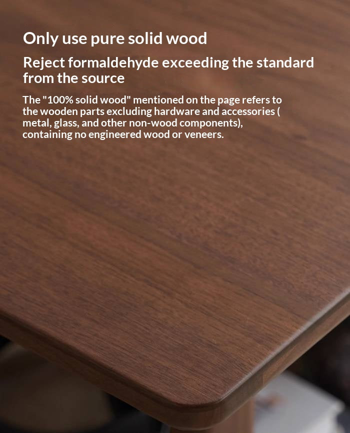 Black Walnut Solid Wood Movable Folding Modern Side Table