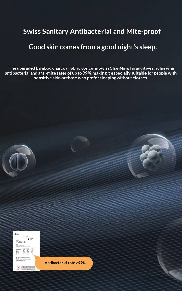 Eco-Friendly Coconut Palm and Bamboo Charcoal Latex Mattress — Zero-Glue, Antibacterial, Breathable, Thin Design