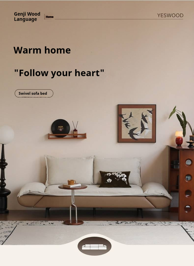 Technology Cloth folding Down Sofa,