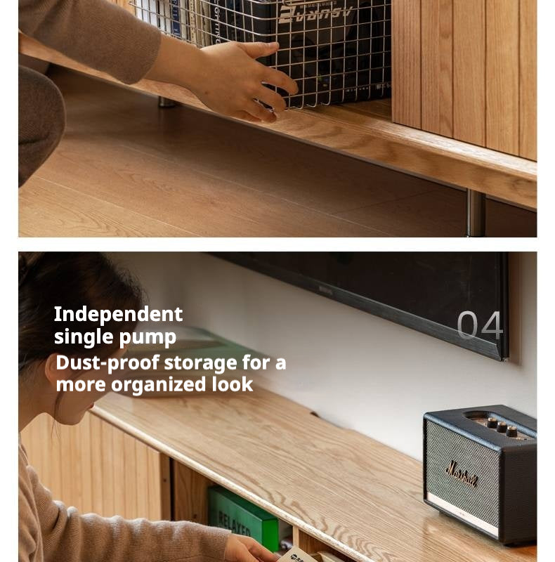 Oak Solid Wood Modern TV Сabinet.