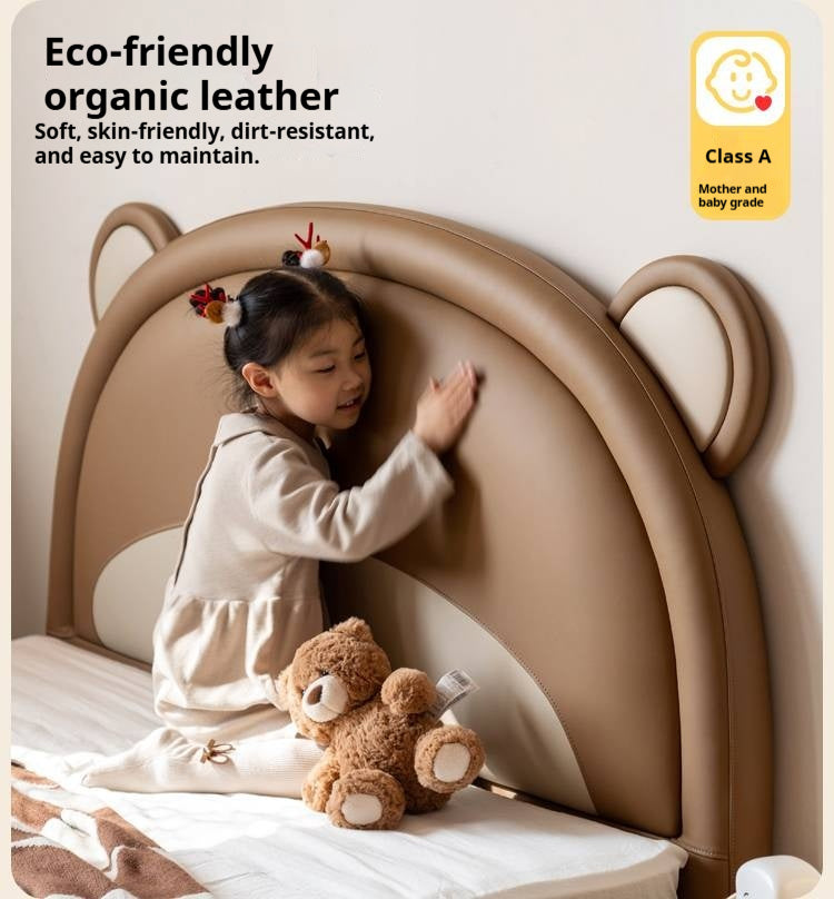 Organic Leather Children's Soft Bear Bed