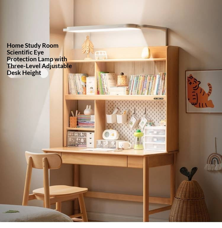 Beech Solid Wood Children's Desk With Adjustable Height