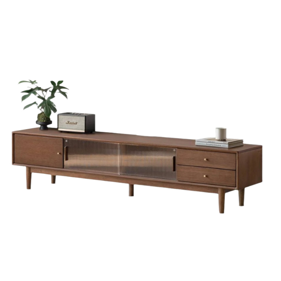 Sandalwood Solid Wood Modern TV Stand