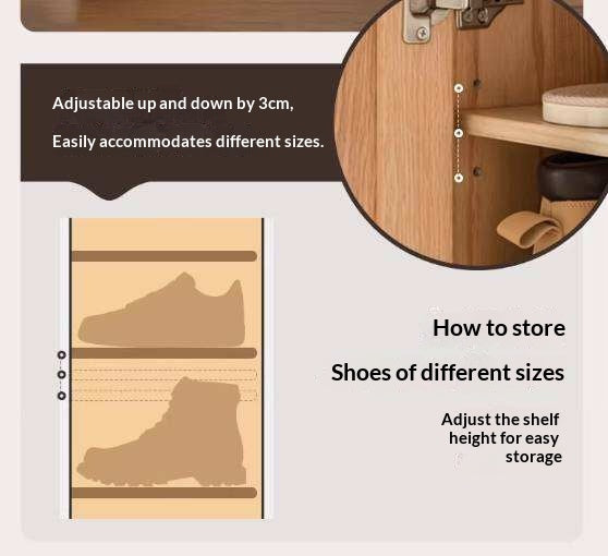 Ash Solid Wood Modern Divider Bookcase Cabinet with Storage