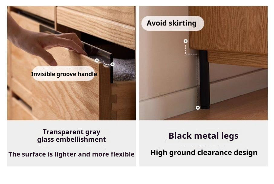 Oak Solid Wood Chest of Drawers