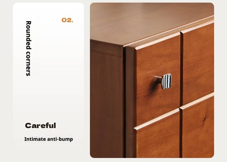 Poplar , Rubber Solid Wood Retro Style Side Cabinets.