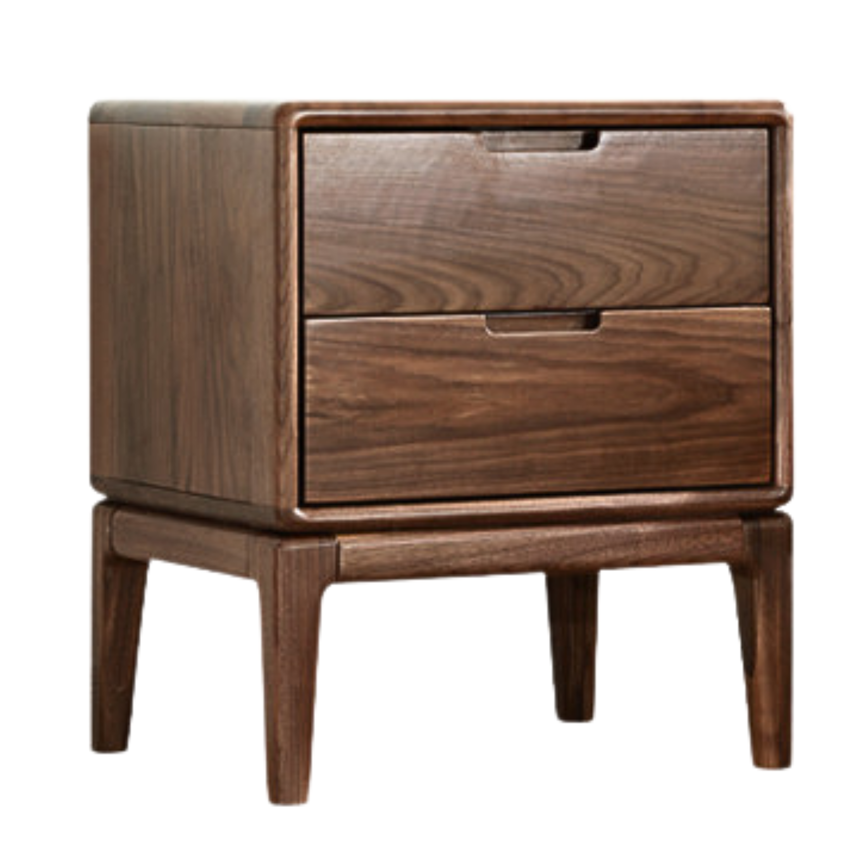 Black Walnut, Ash Solid Wood Nordic Modern Nightstand