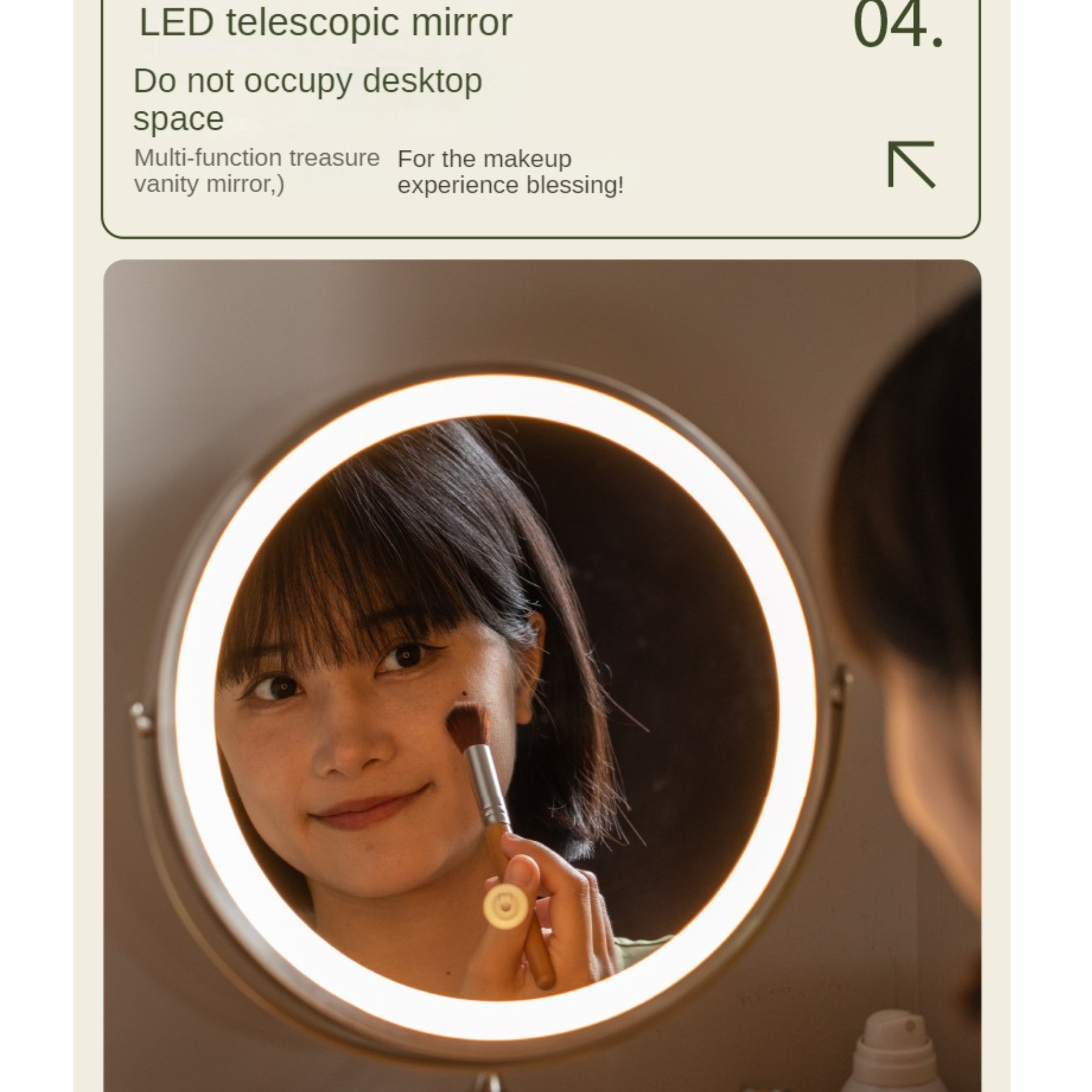 Cherry Solid Wood Small Vanity Table.