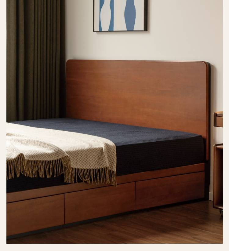 Poplar Solid Wood Bauhaus Box Bed