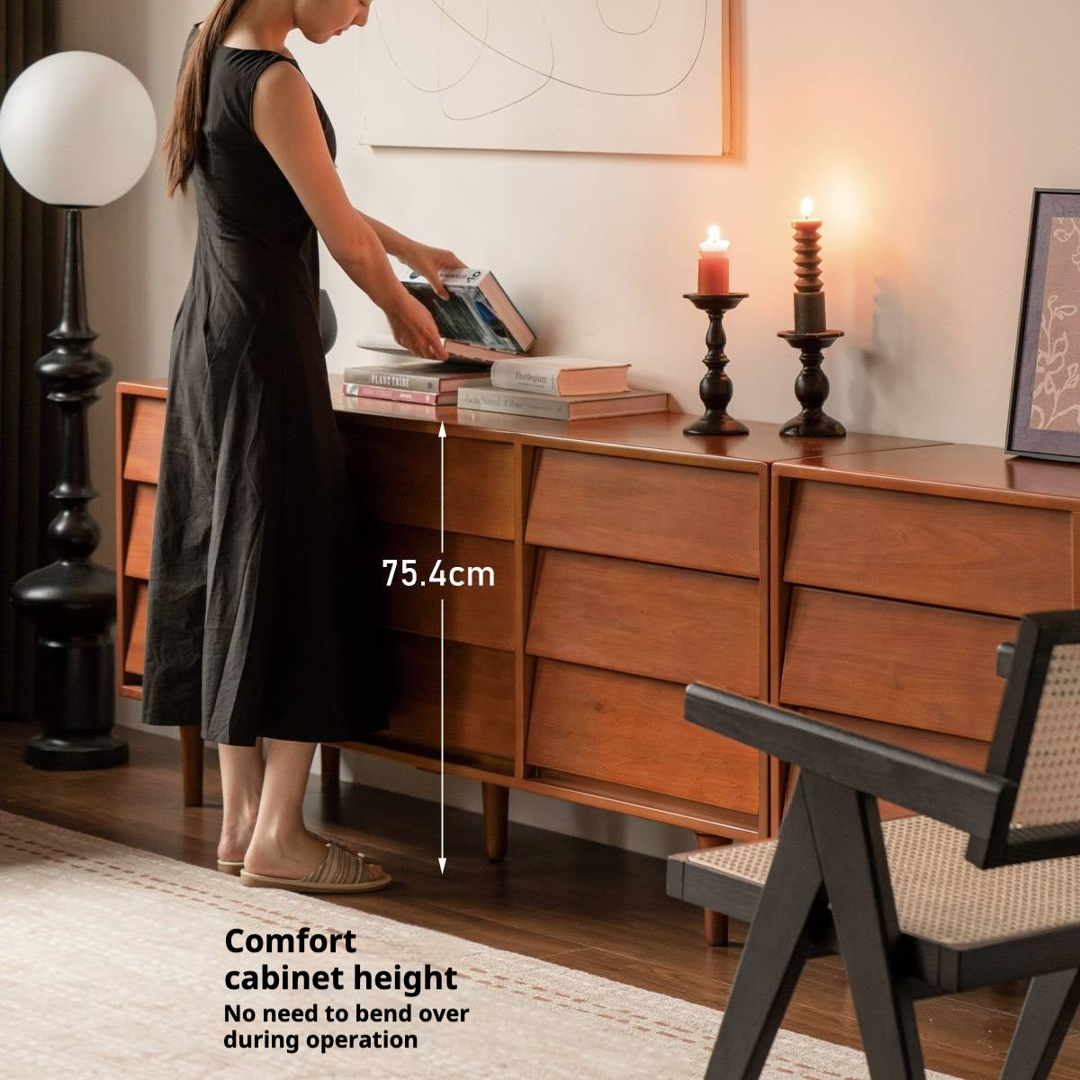 Tulipwood Solid Wood Middle Ancient Style Drawer