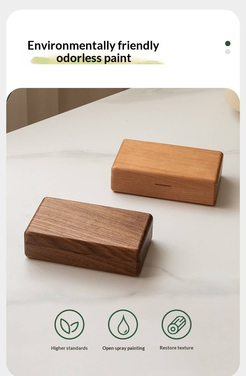 Black Walnut, Cherry Solid Wood Jewelry Box