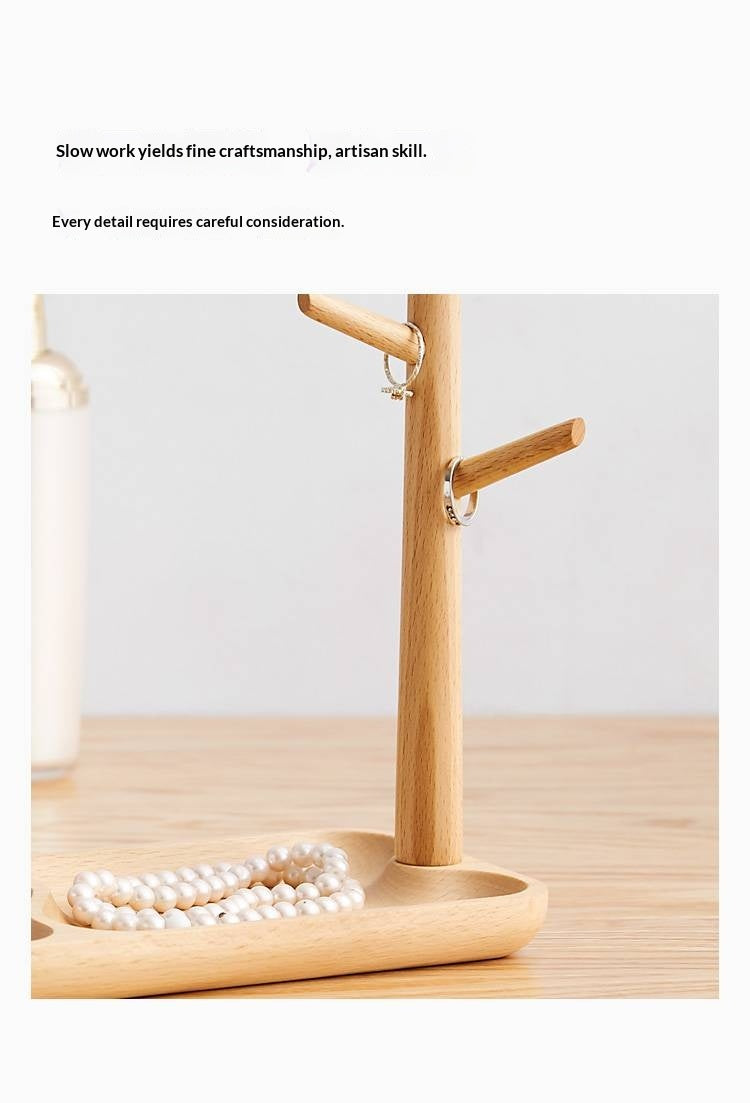 Beech, Black Walnut, Acacia Solid Wood Key Hanging Rack