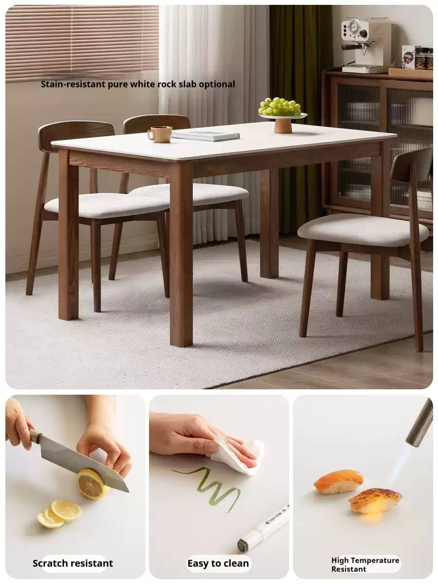 Oak Solid Wood Modern Dining Table
