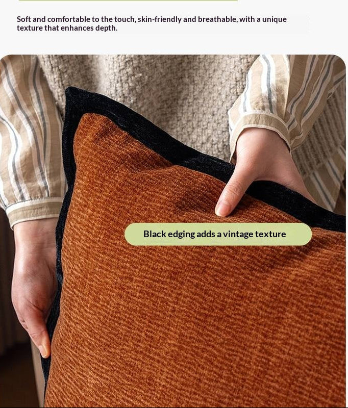 Vintage Style Bed Headboard Pillow with High Backrest Support