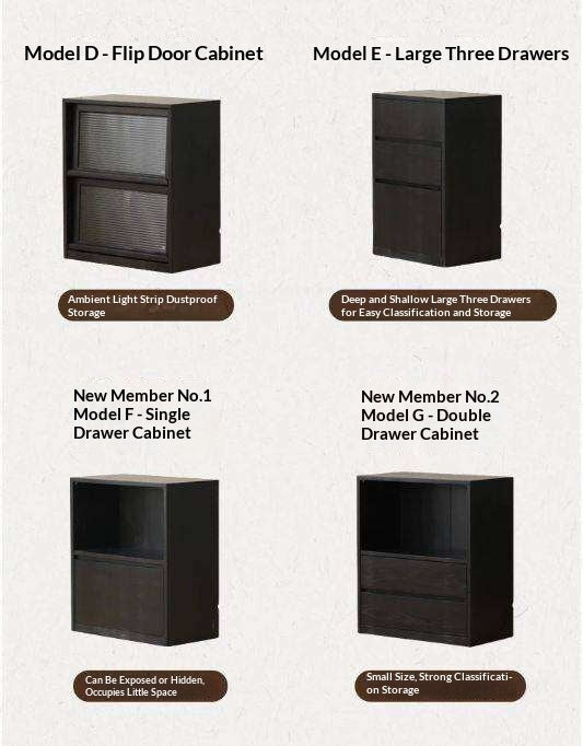 Oak, Solid Rubberwood Bookcase Modern Floor Combination Cabinet