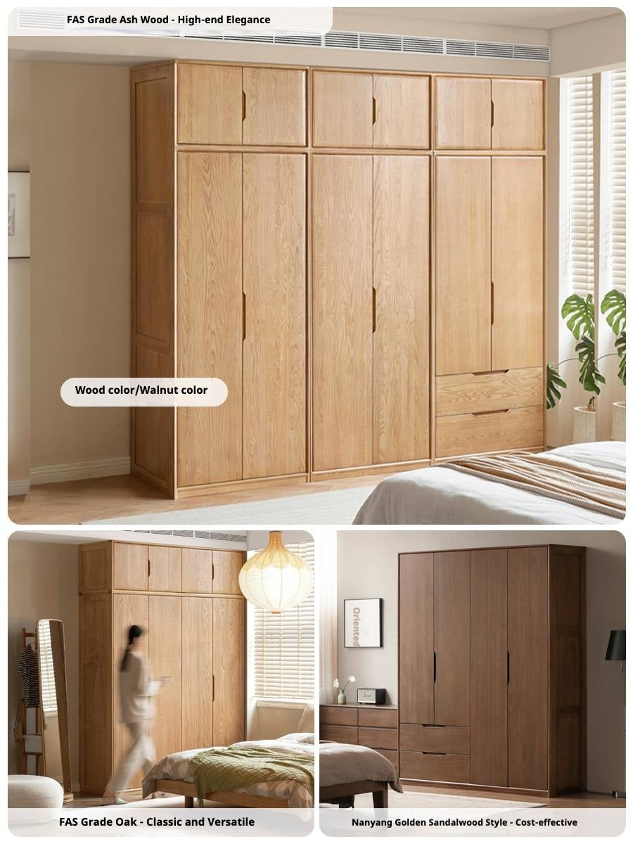 Black Walnut Solid Wood Large Wardrobe.