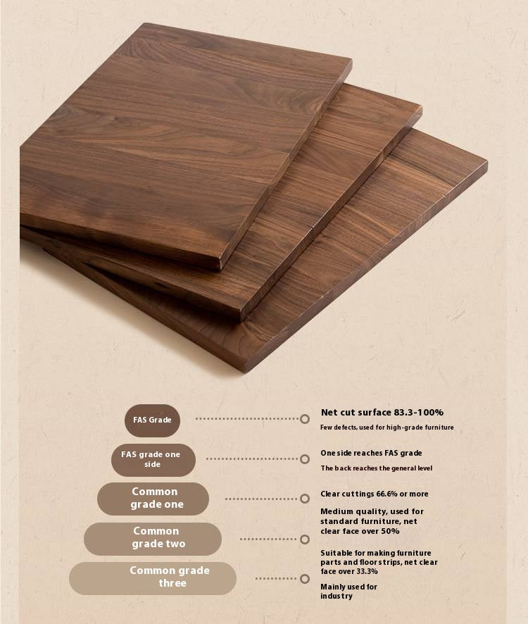 Black Walnut Solid Wood Italian Light Luxury Nightstand