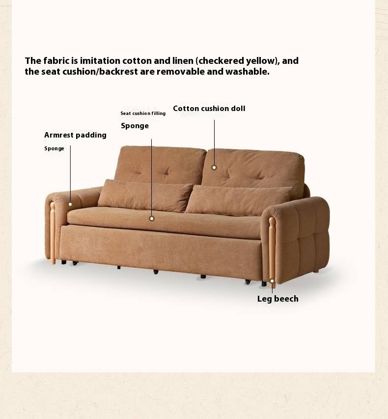 Fabric retractable Sofa Bed