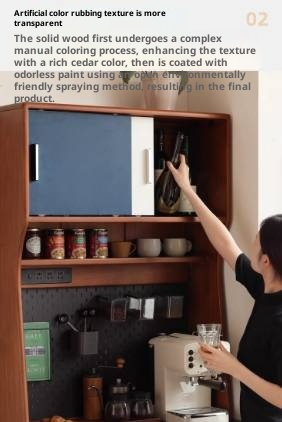 Tulipwood Solid Wood Medieval Style Sideboard