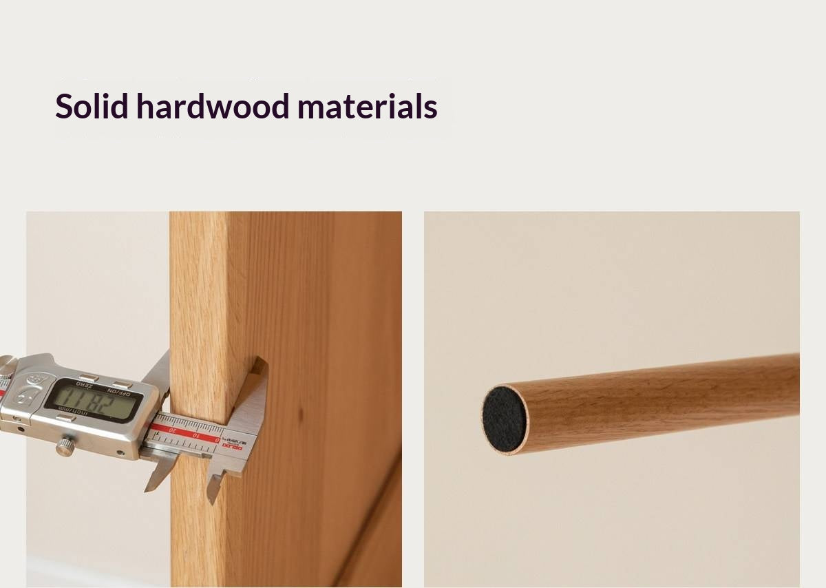 Oak Solid Wood Modern Storage Wardrobe with Casual Style