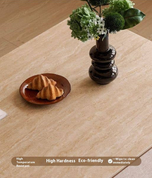 Black Walnut Solid Wood Rock Plate Dining Table