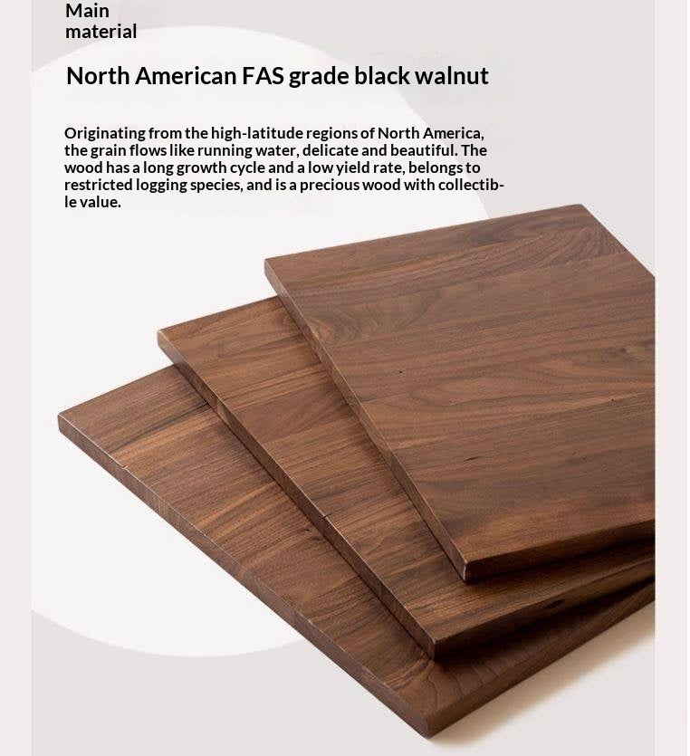 Black Walnut, Oak, Sandalwood, Ash, Solid Rubberwood Nordic Long Bench