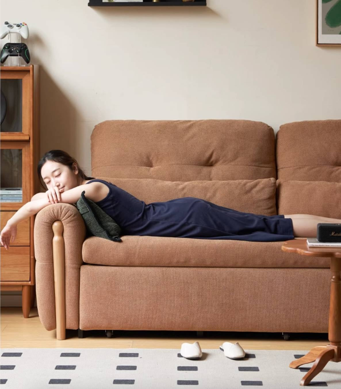Fabric retractable Sofa Bed