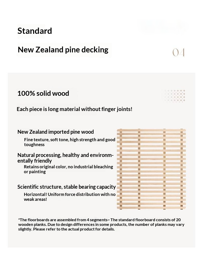 Oak Solid Wood Bed Modern