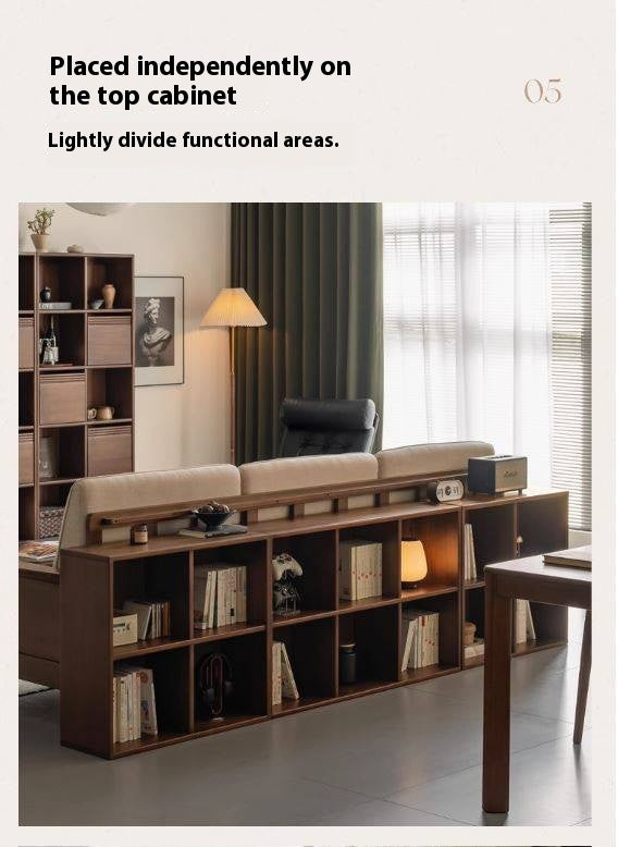 Sandalwood Solid Wood Combination Bookshelf