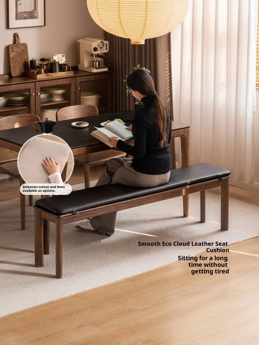 Black Walnut, Oak, Ash Solid Wood Long Bench
