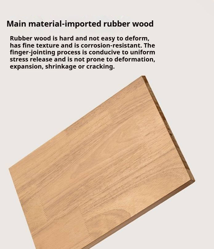 Solid Rubberwood Modern Soft Makeup Stool