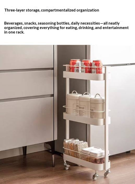 Mini Cart, Modern And Minimalist Kitchen Storage Rack