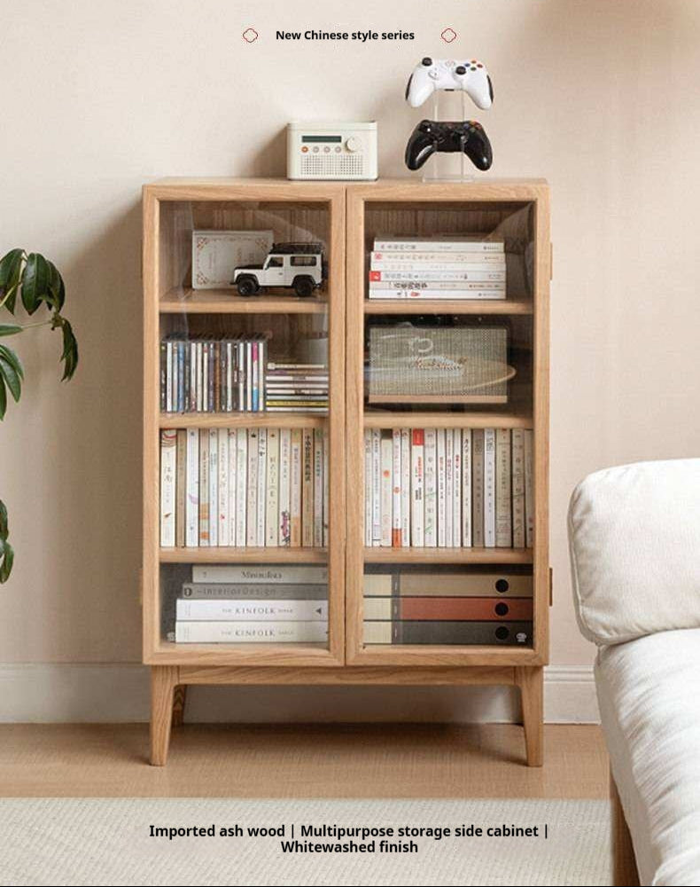 Ash Solid Wood Storage Sideboard