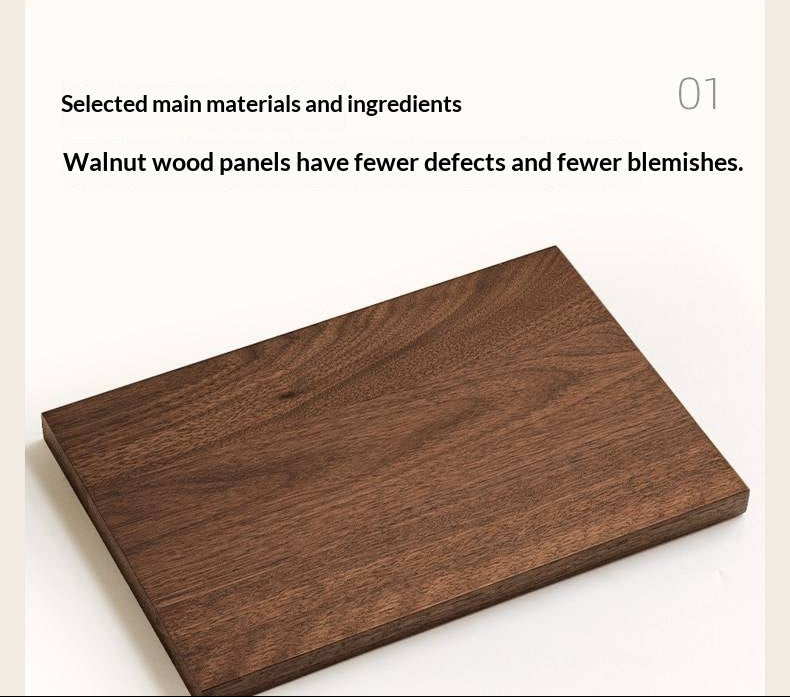 Black Walnut Solid Wood Italian-Style Sideboard – Sleek Buffet Cabinet