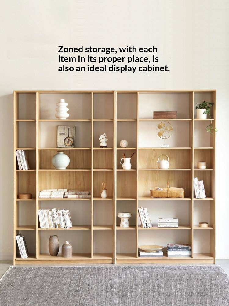 Ash Solid Wood Combination Bookcase Bookshelf<