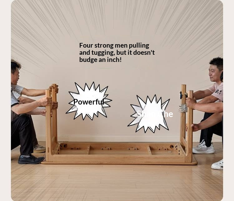 Oak Solid Wood Modern Minimalist Long Dining Table