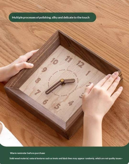 Cherry, Black Walnut Solid Wood Silent Movement Wall Clock