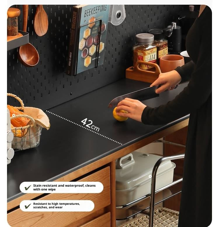 Cherry Solid Wood Rock Plate Sideboard