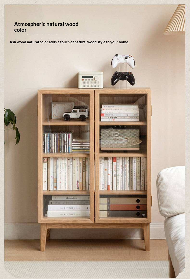 Ash Solid Wood Storage Sideboard