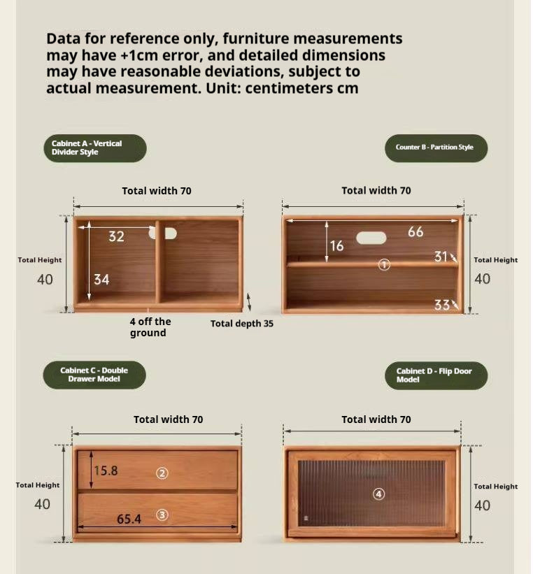 Cherry Solid Wood Free Combination Bookcase