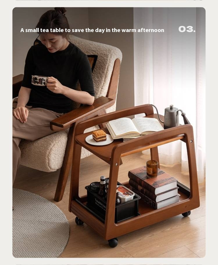 Poplar Solid Wood Antique Style Side Table