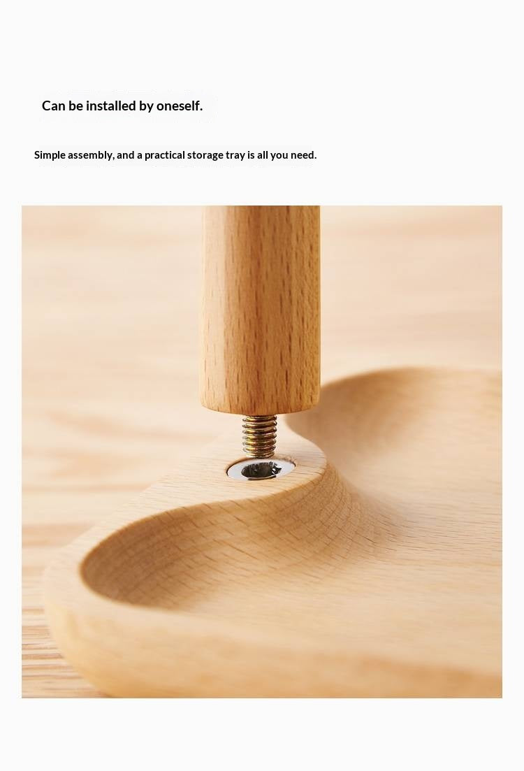 Beech, Black Walnut, Acacia Solid Wood Key Hanging Rack